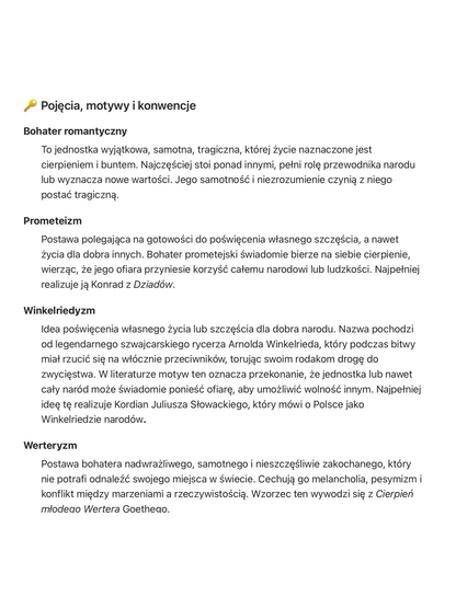 Opracowanie epok
