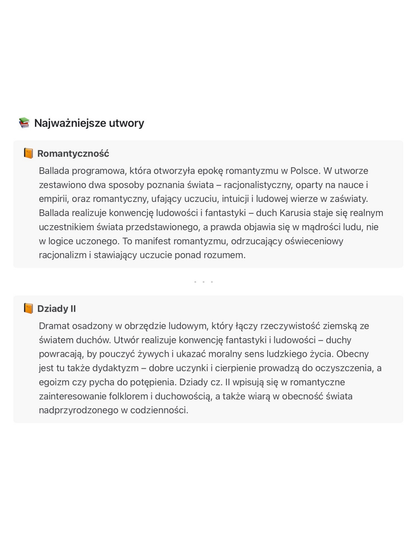 Opracowanie epok