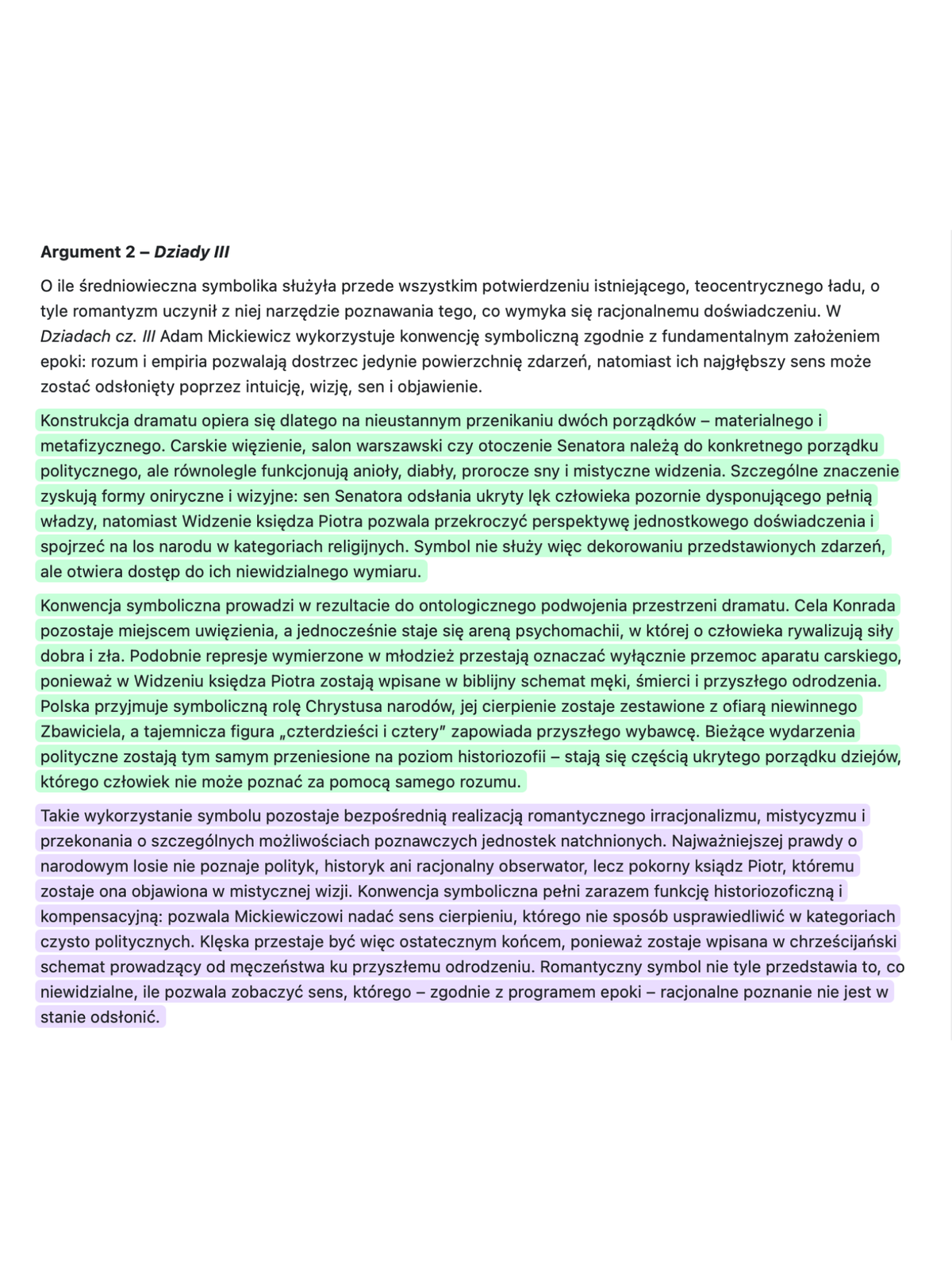 Konspekty – poziom rozszerzony
