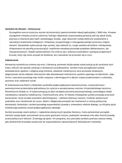 Konspekty – poziom rozszerzony